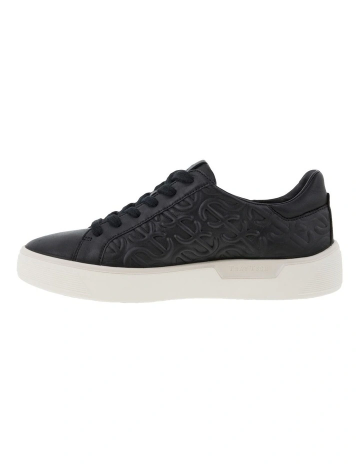 Street Tray Leather Sneaker in Black