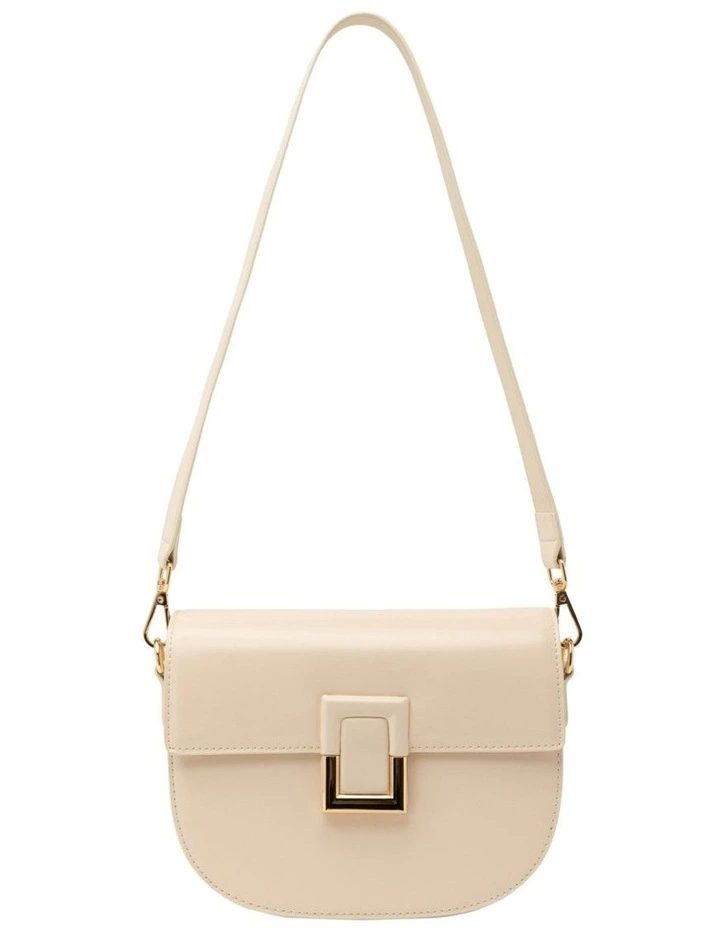 Victoria Leather Crossbody Bag in White