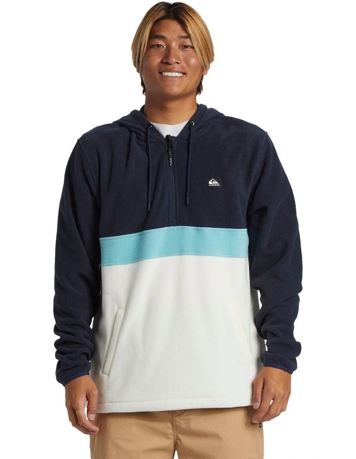 Surf Days Half-Zip Hoodie in Black