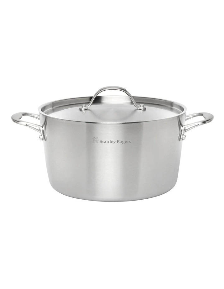 Conical Tri-Ply Casserole 24cm/4.5L in Silver