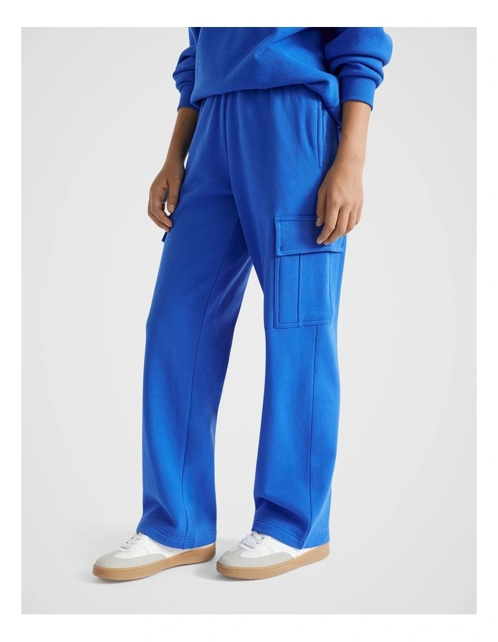 Cargo Track Pant in Royal Blue