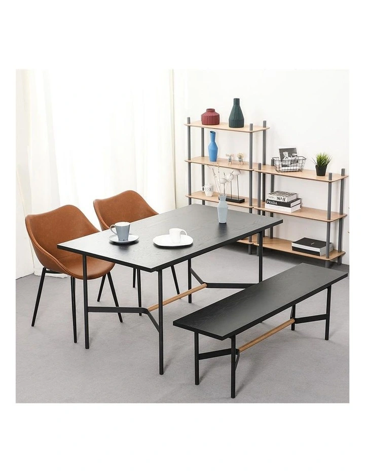 Nellie Dining Table 1.4M Black & Natural