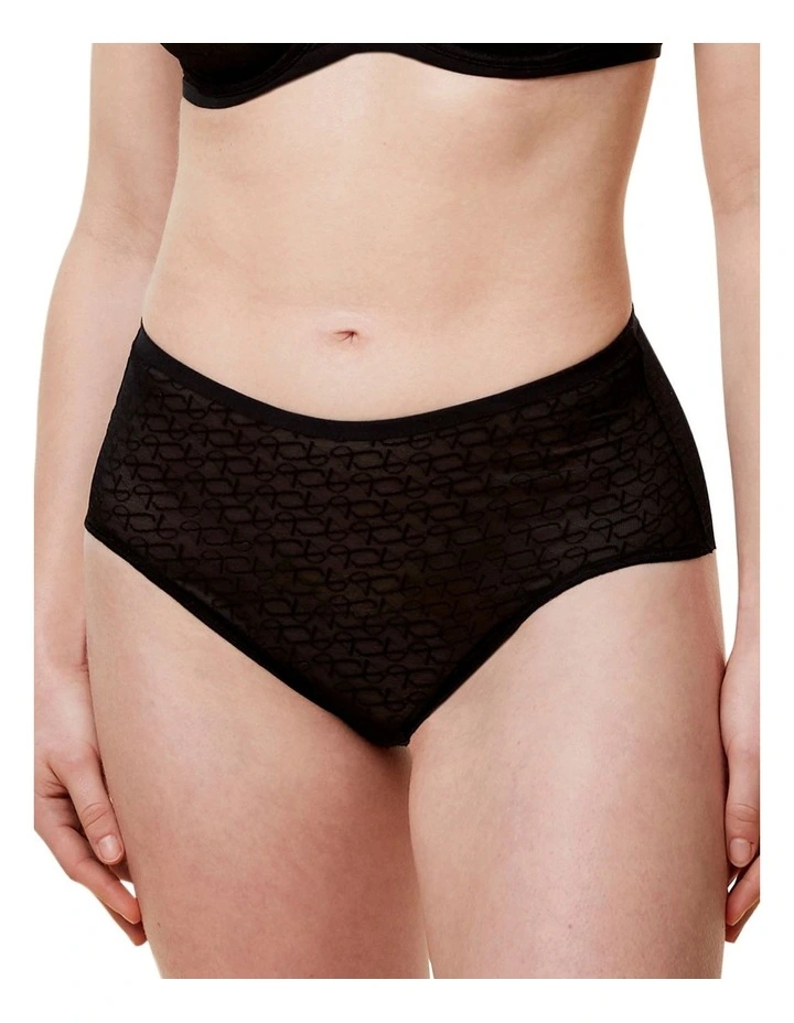 Signature Sheer Maxi EX Briefs in Black