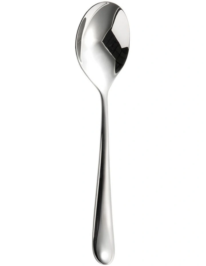 Kingham Bright Dessert Spoon in Silver