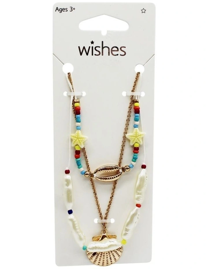 Layered Shell Necklace in Multi