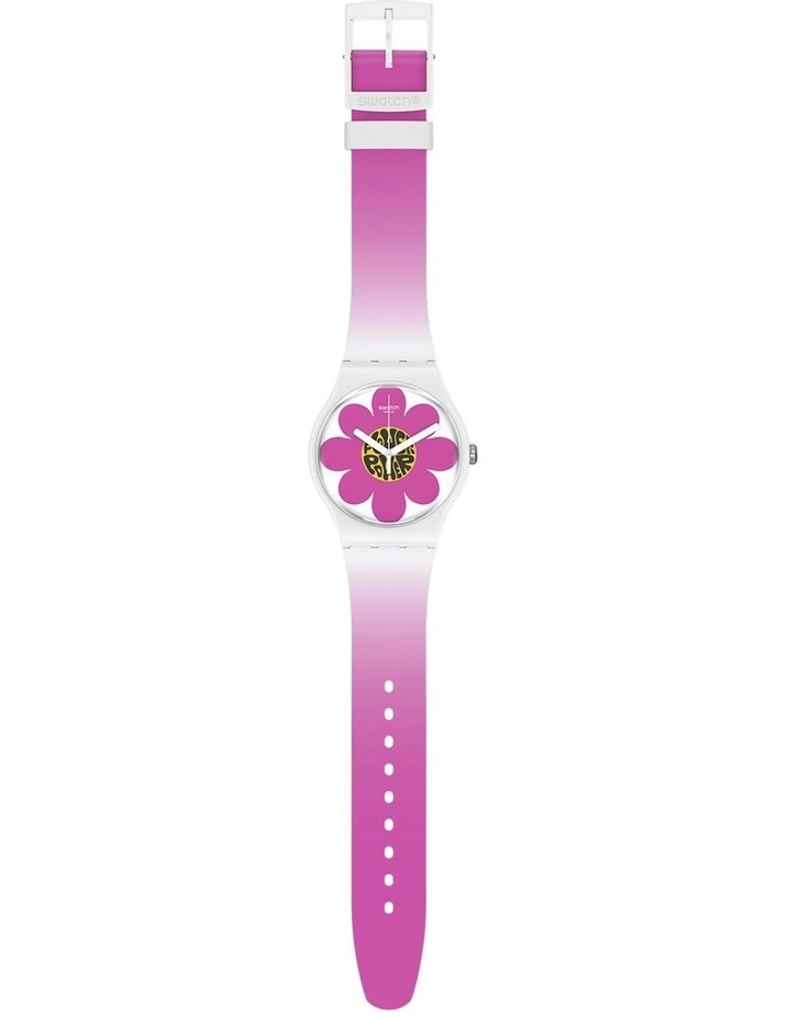 Flower Hour Watch in Pink