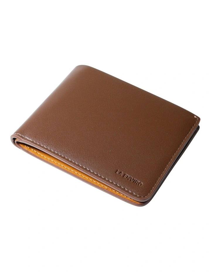 Newtown Vegan Leather Wallet in Brown