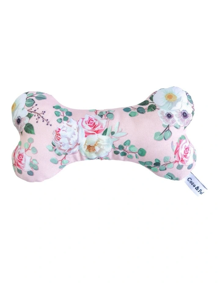 Coco & Pud Provence Rose Bone Dog Toy