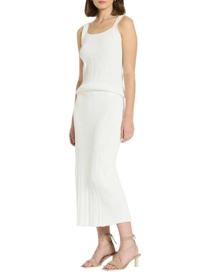 Callice Knit Skirt in Ivory