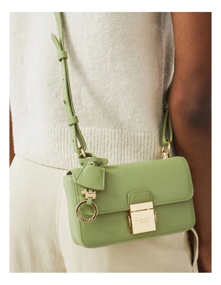 Hanley Close Mini Flapover Crossbody Bag in Hosta