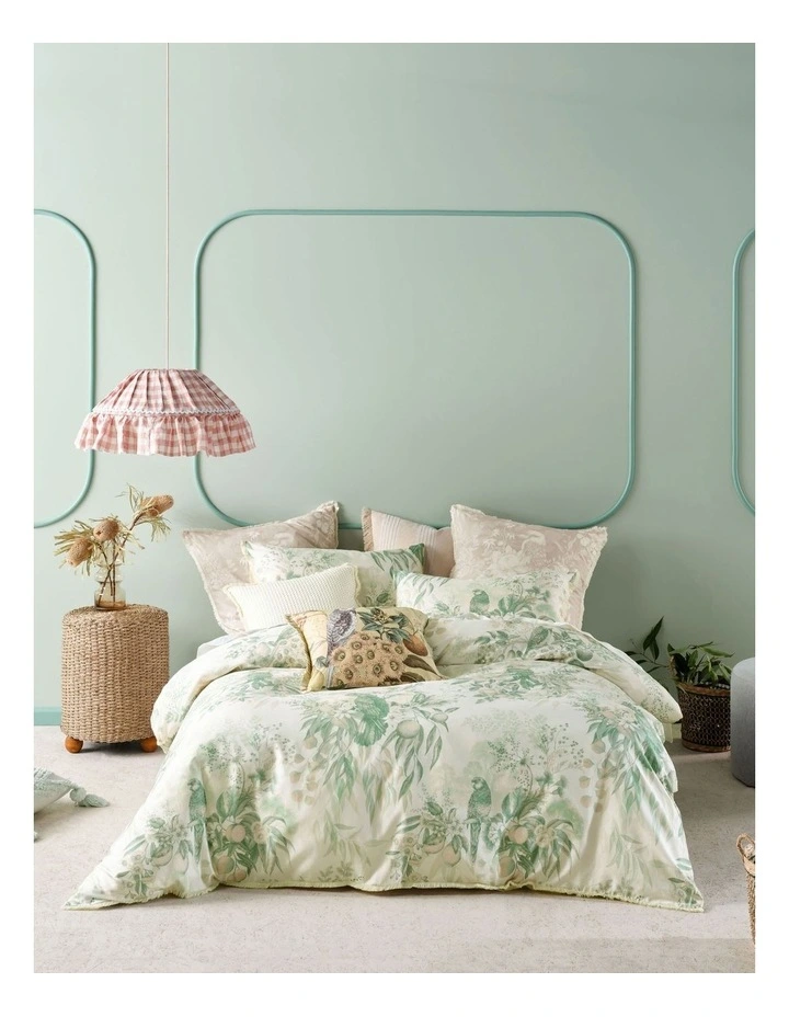 Katherine Quilt Cover Set in Green