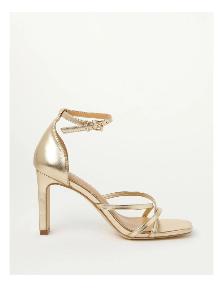 Demi Champagne Gold Heeled Sandal