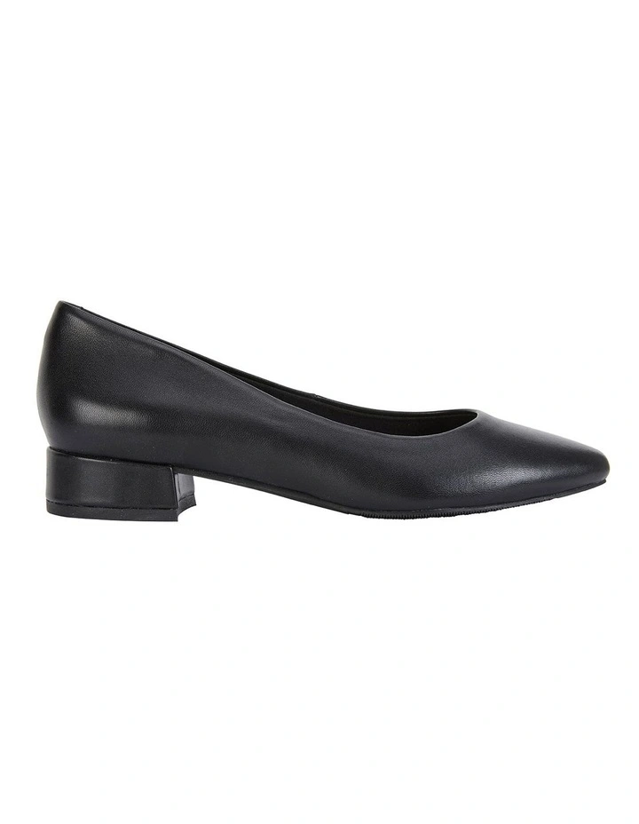 Janine Black Glove Heeled Shoes