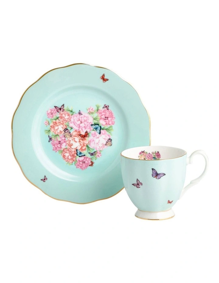 Miranda Kerr Vintage Mug & Plate 20cm Blessings in Green