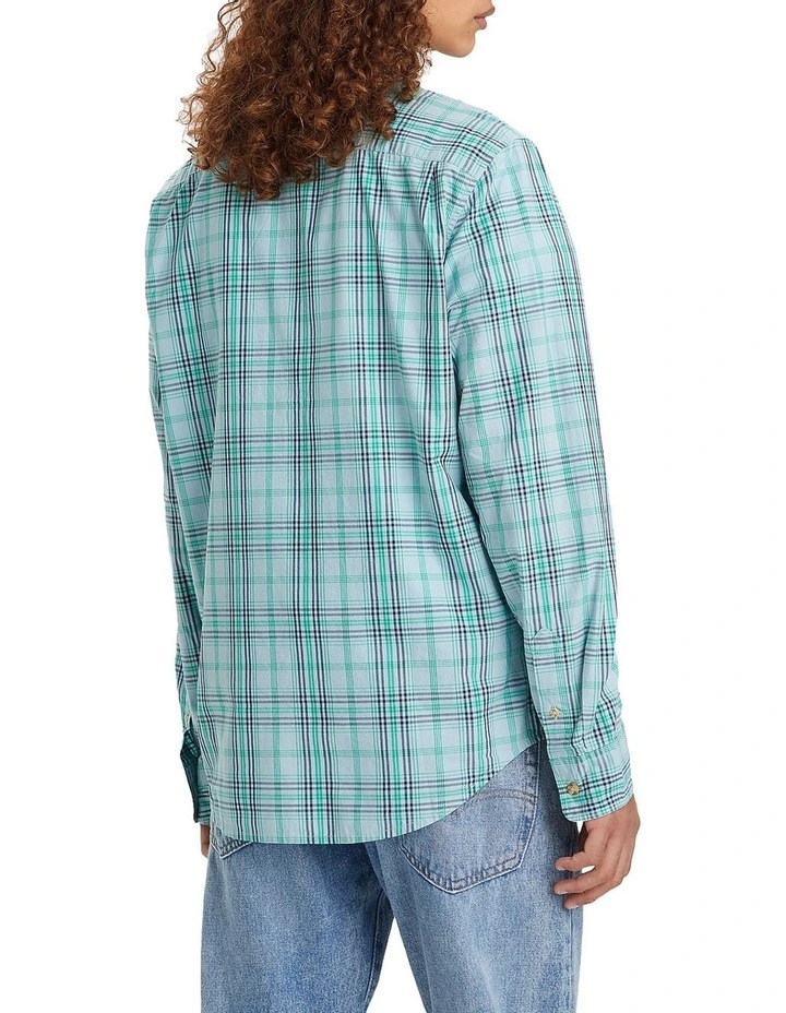Sunset 1 Pocket Standard Fit Shirt in Blue