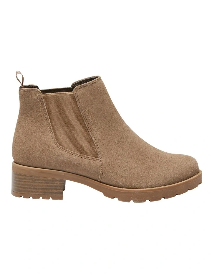 Iowa Leather Boots in Taupe Suede