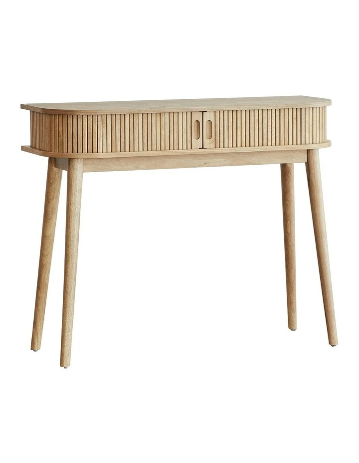 Curve Console Table in Natural