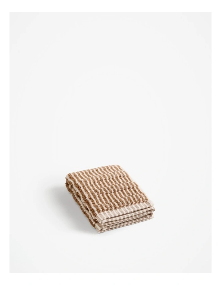Pippa Australian Cotton Face Washer in Pecan
