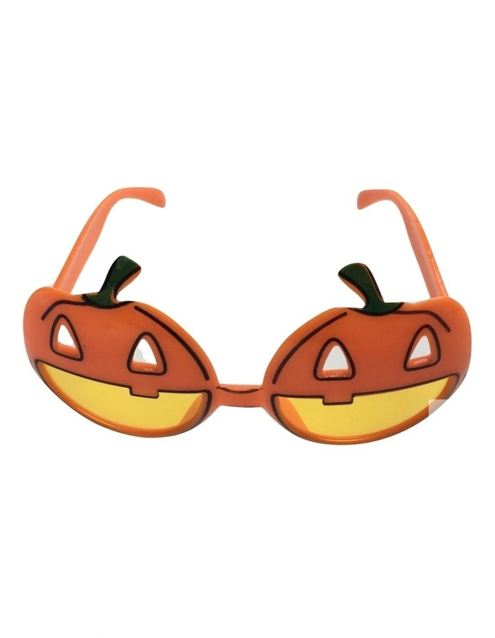 Pumpkin Sunglasses Halloween Party Costume in Multi