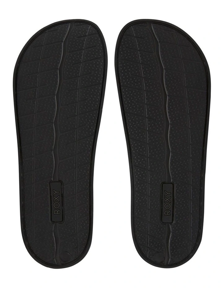 Slippy Slider Sandals in Black