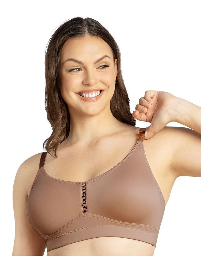 Erika Full Bust Seamless Wirefree Bra in Mid Nude
