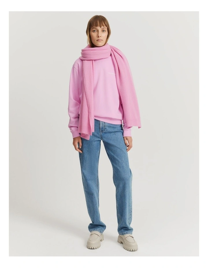 Australian Cotton Relaxed Fit Sweat in Rosetta