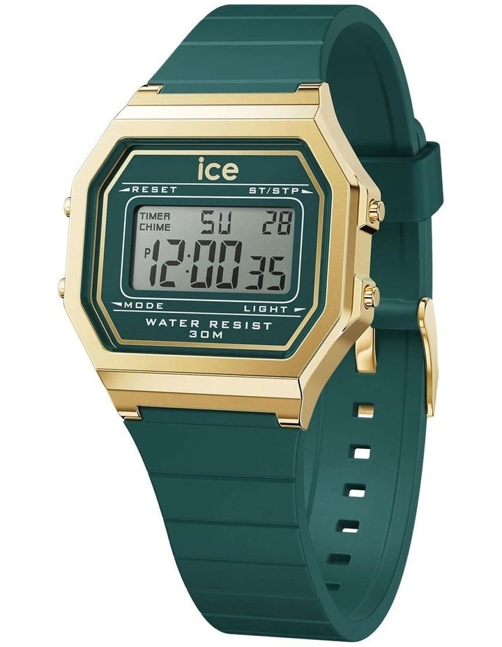 Digit Retro Watch in Verdigris