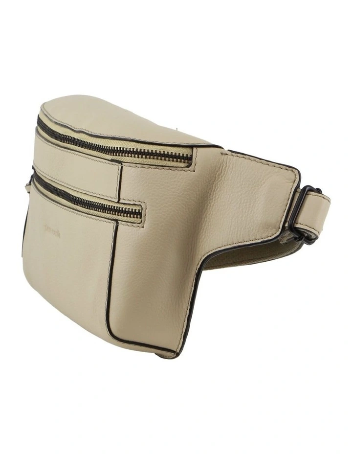 Leather 3-Way Sling Bag in Cement