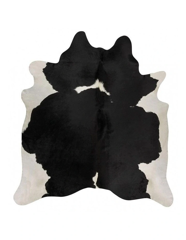 Exquisite Natural Cow Hide In Black White