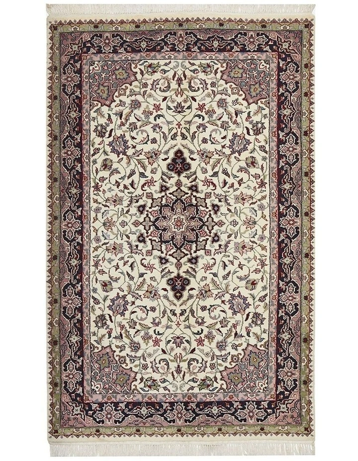 Indian Hand Knotted Persian Design Rug 200X117cm