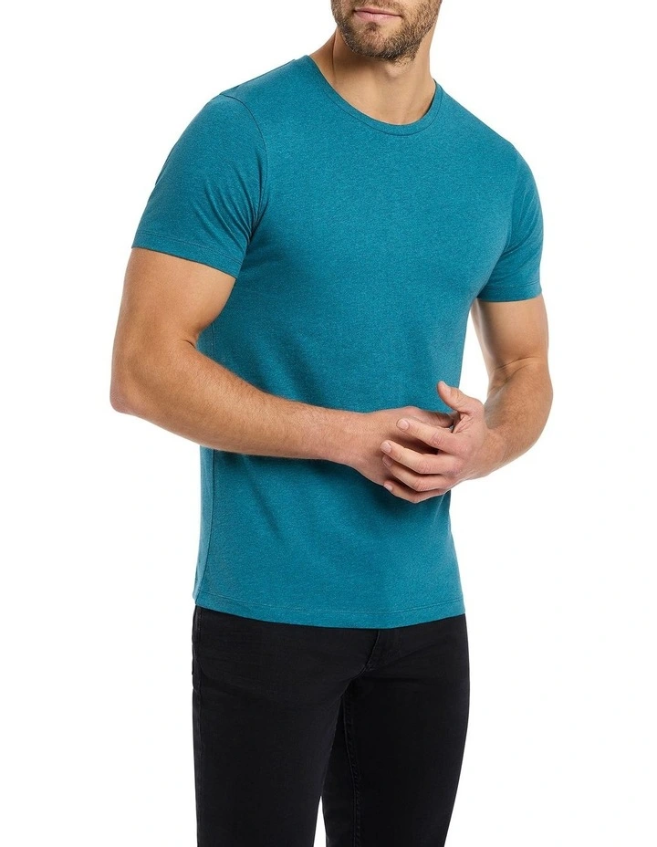 Marle Brando Crew Neck T-shirt in Atlantic