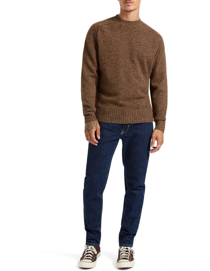 Jens Merino Silk Knit Top in Stag