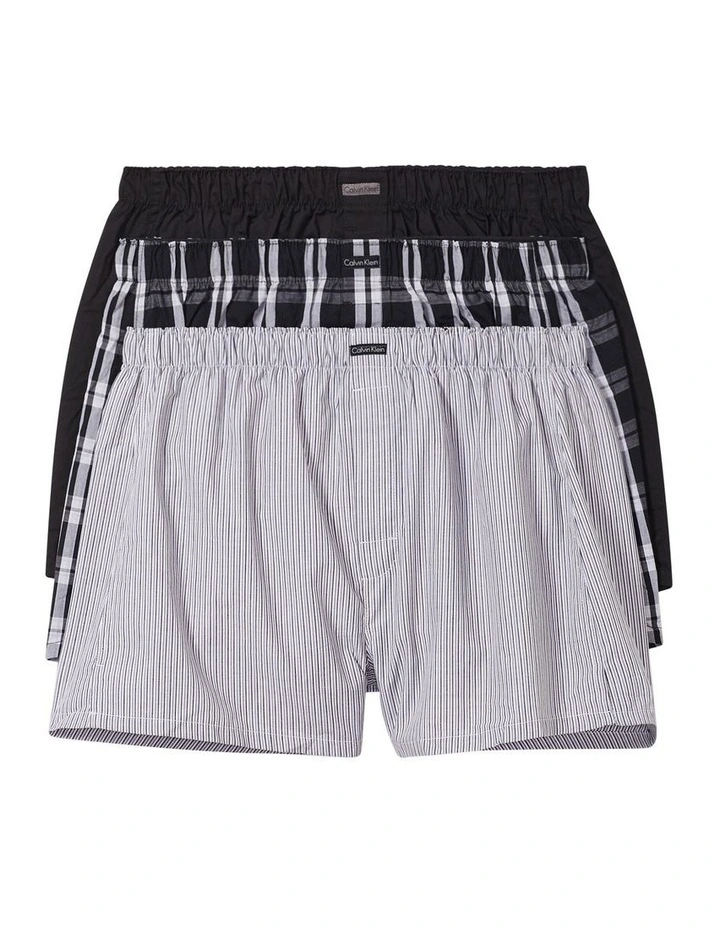 Cotton Classics Woven Boxer 3 Pack in Multi