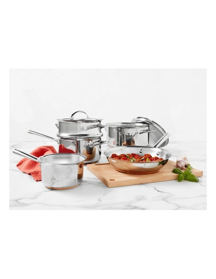 Per Vita Induction Cookware Set 5 Piece in Stainless Steel