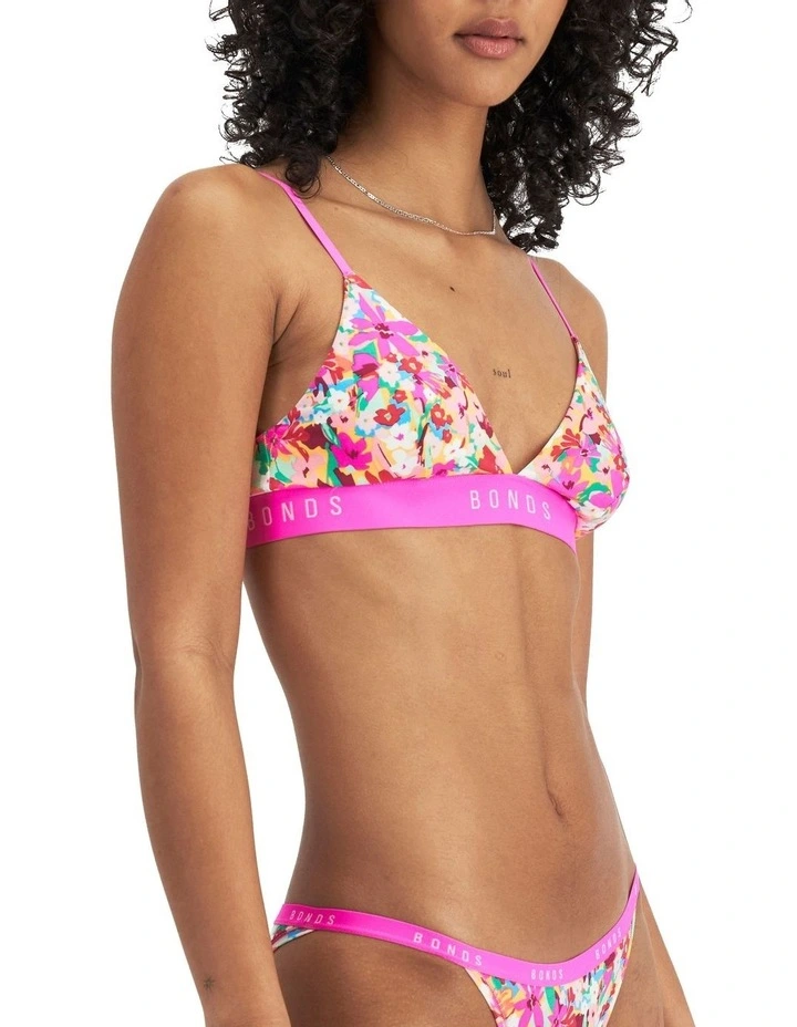 Originals Triangle Crop Bralette in Wildflower Daze
