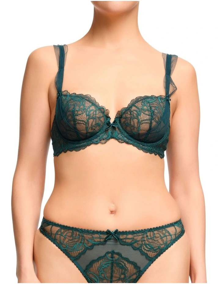 Gwedoline Underwire Bra in Shady Spruce