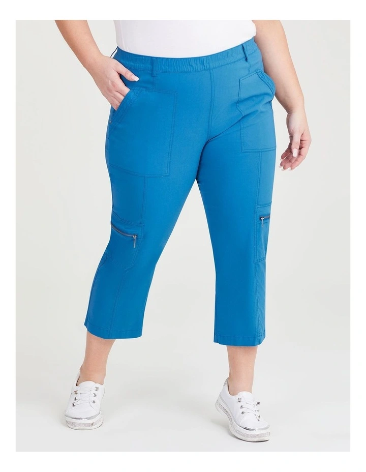 Castaway Cargo 3/4 Pocket Pant in Dark Lagoon
