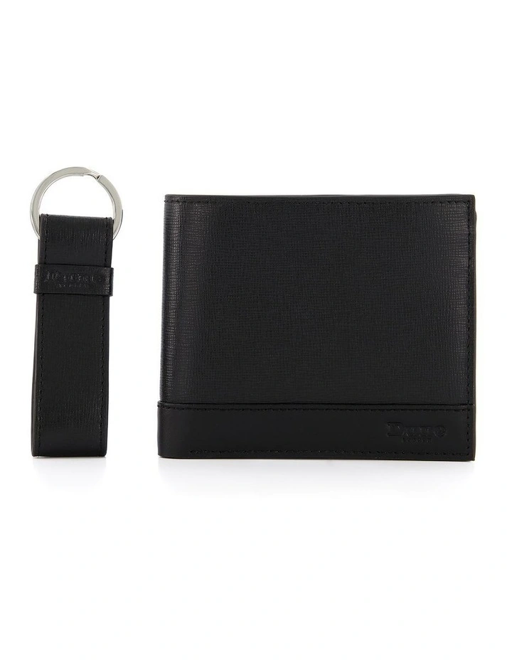 Opollo Wallet and Card Holder Gift Set in Black