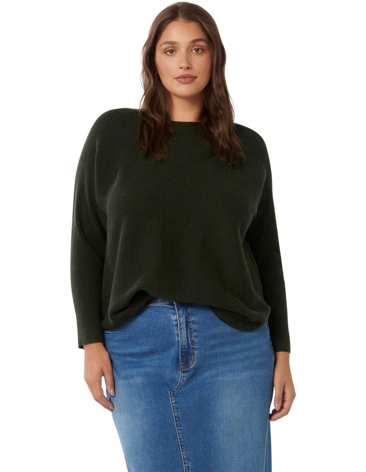 Gabbie Essential Knit Top in Green