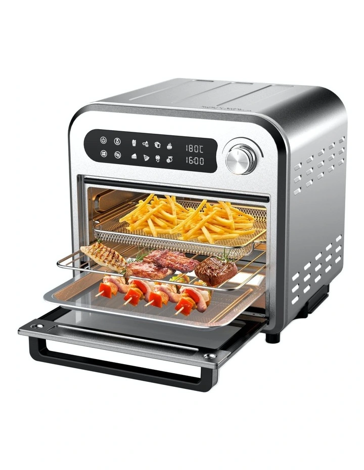 Compact Air Fryer Oven 10 Litre in Silver