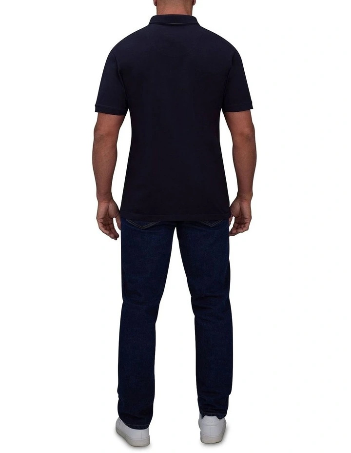 Signature Pique Polo in Navy