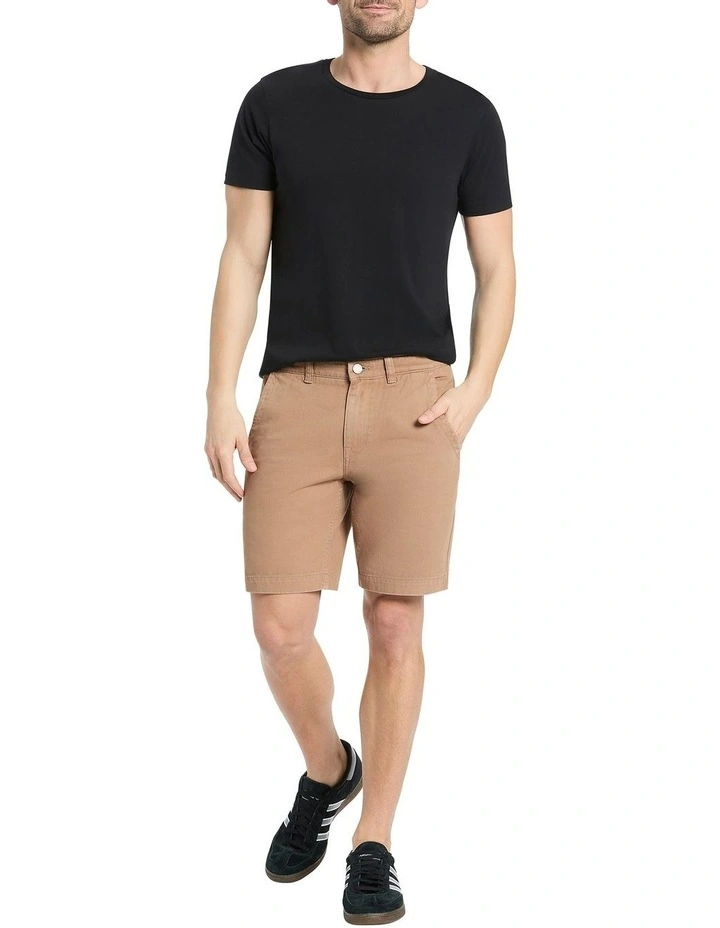 Ivan Washed Chino Short in Oak