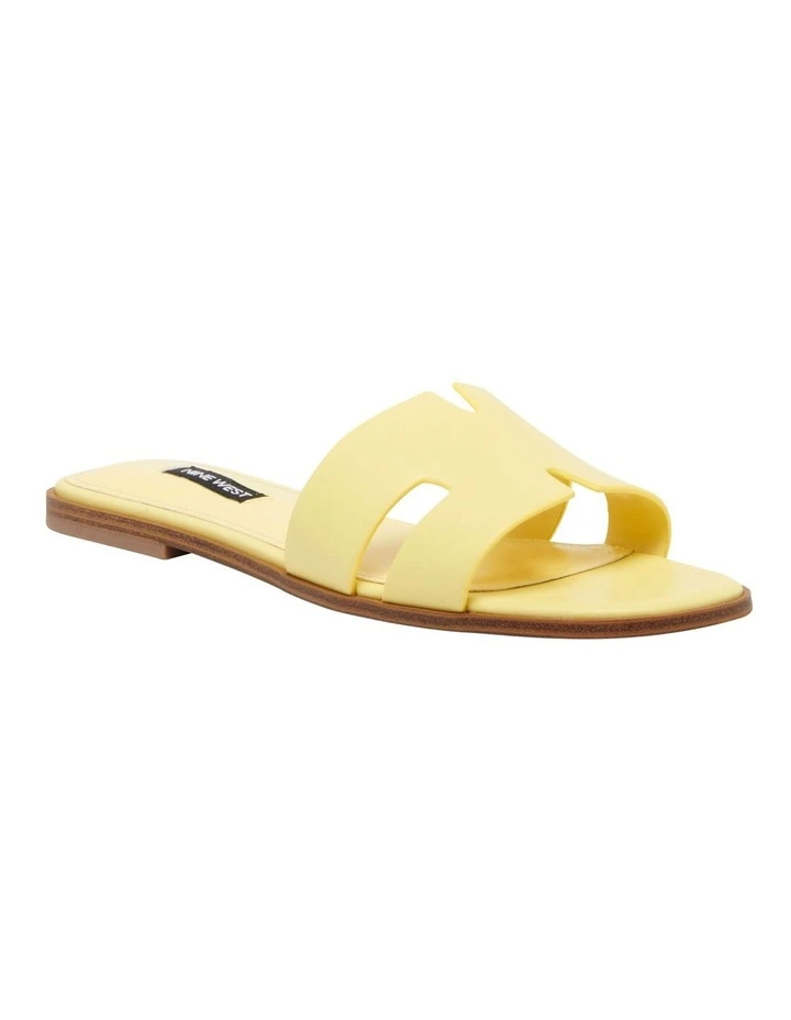 Giselle Flat Sandal in Yellow