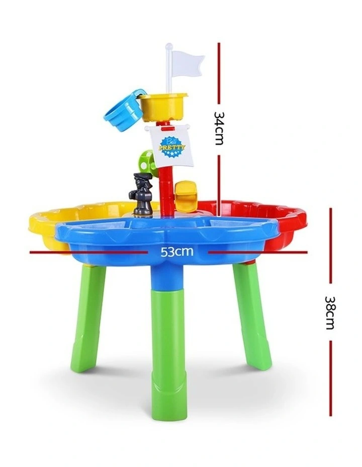 Kids Sandpit Pretend Play Set Outdoor Sand Water Table Beach Toy