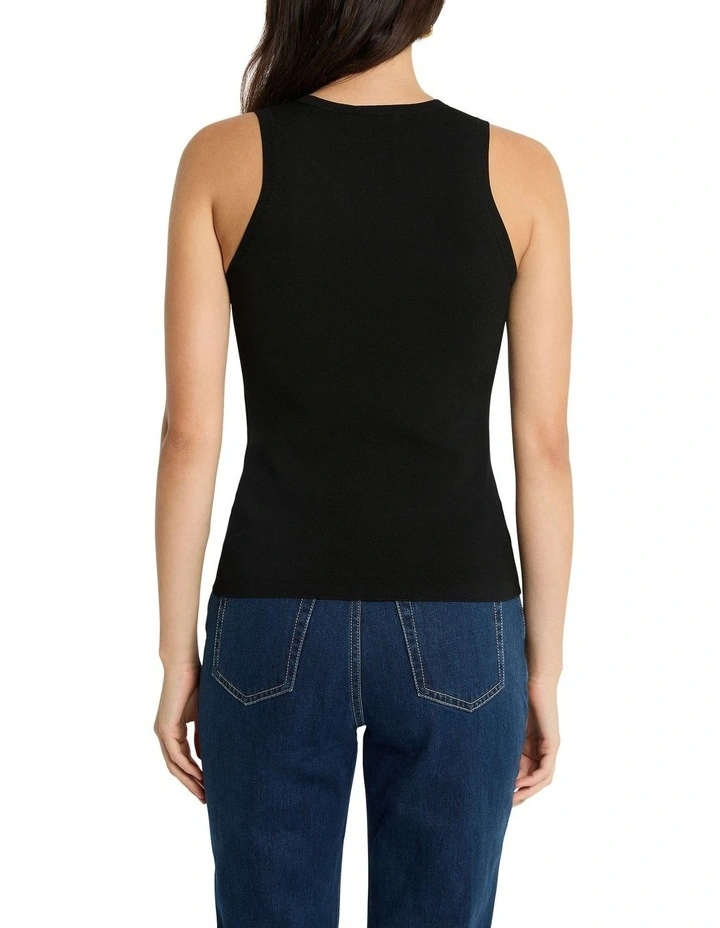 In The Nineties Knit Singlet in Black