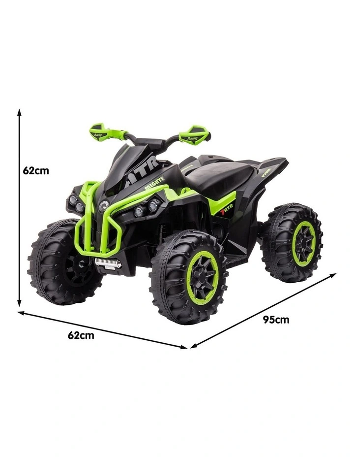 Kahuna GTS99 Kids Electric Ride On Quad Bike Toy ATV 50W Green