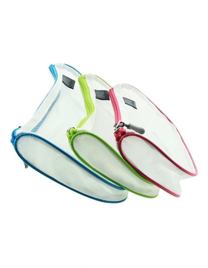 Travel Pouches 3 Pack in White
