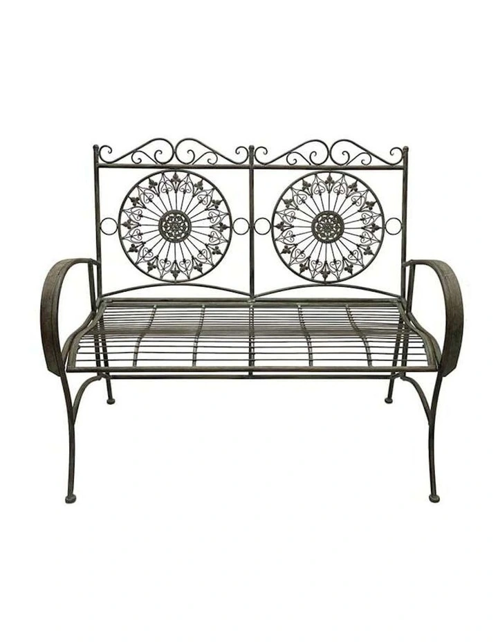 French Garden Love Seat in Brushed Green