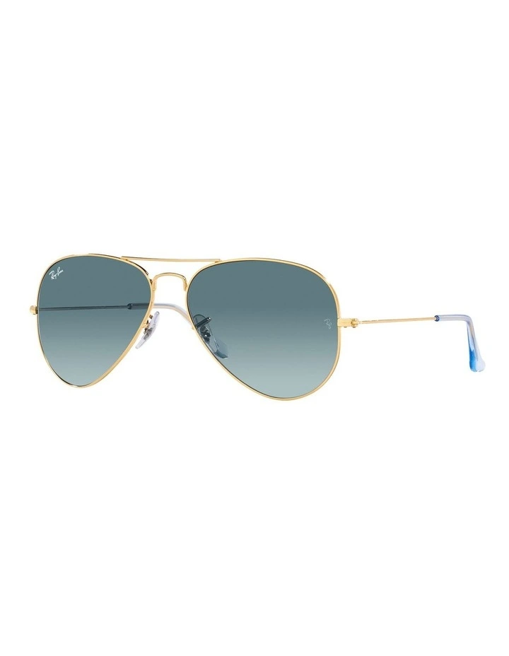 Aviator Gradient Sunglasses in Gold
