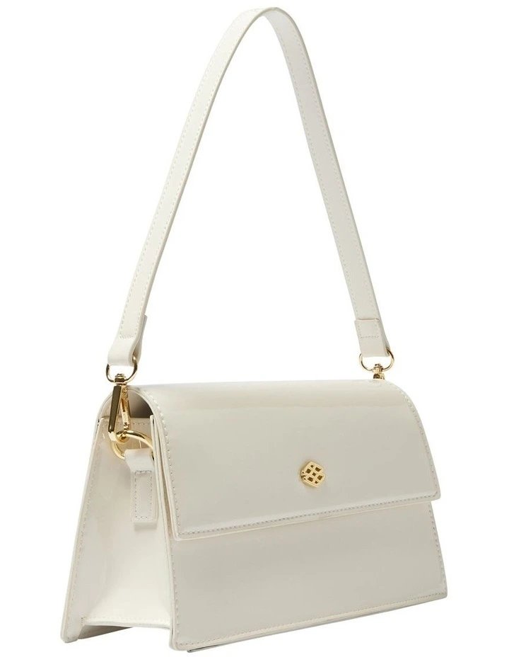 June Bag in Bone Patent